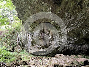 Cave Zagorska pec or Zagorska cave in Desmerice - Ogulin, Croatia / Å pilja Zagorska peÄ‡ ili Zagorska peÄ‡ina u Desmericama